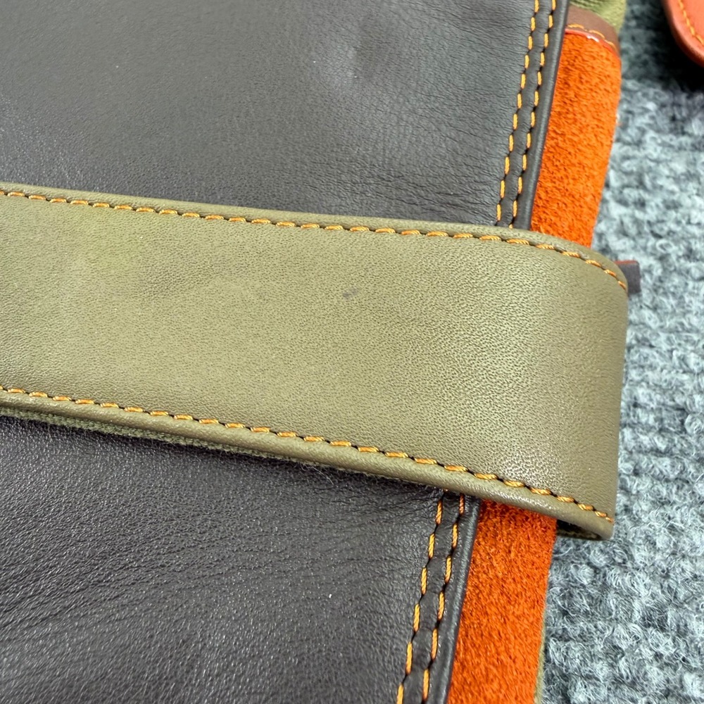 Mywalit Crossbody Bag Womens Olive Brown Orange Colorblock - Picture 4 of 16